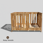 Montessori Yatak Kayın Masif – Doğal Ahşap Bebek & Çocuk Karyolası | Capricornus Serisi
