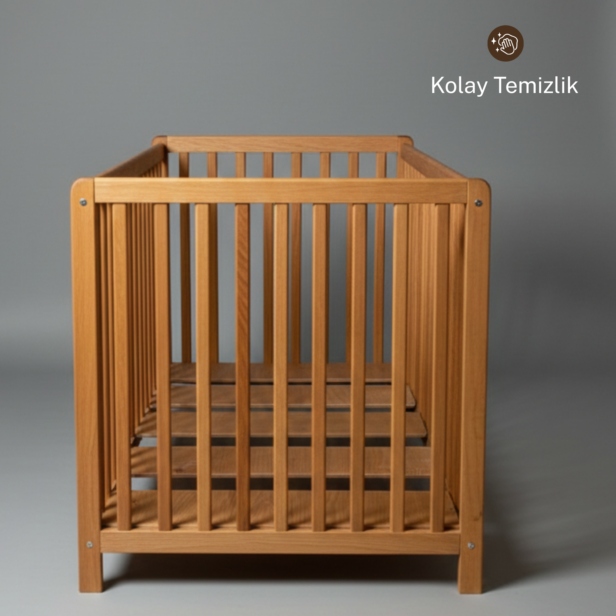 Montessori Yatak Kayın Ağacı – Ayaklı Ahşap Bebek & Çocuk Karyolası | Taurus Serisi